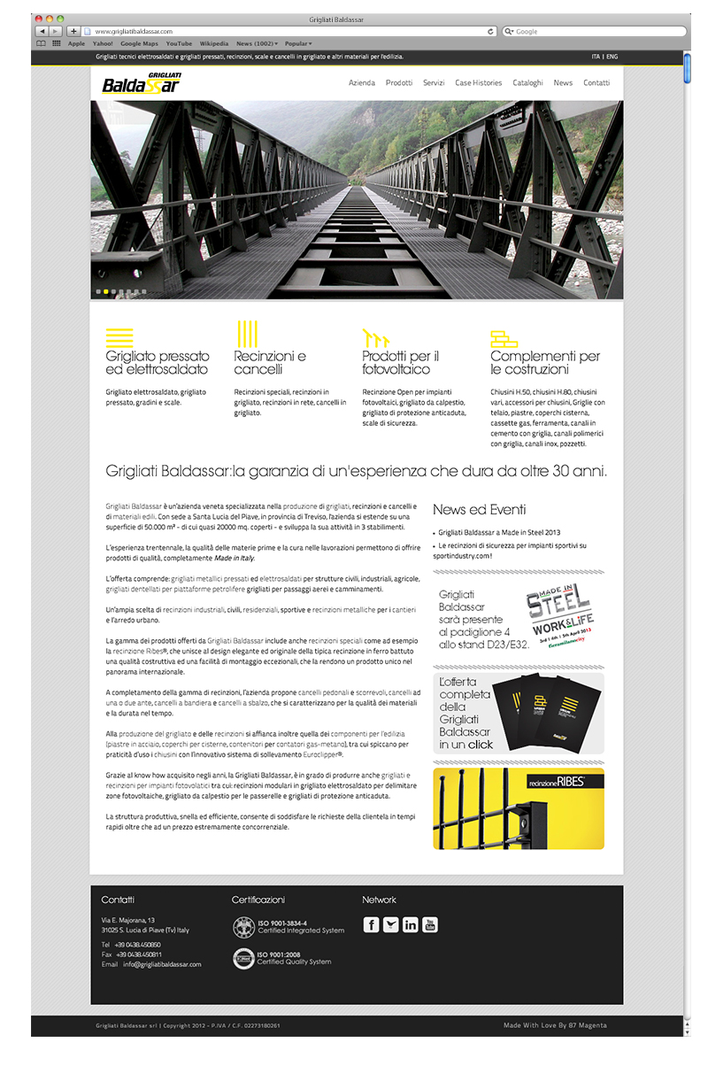 Grigliati Baldassar - Sito Web